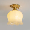 All copper lily of the valley flower aisle ceiling lamp