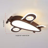 Solid wood aircraft ceiling lamp