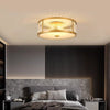 Copper bedroom ceiling lamp