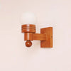 Medieval style solid wood ball wall lamp