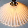 Vintage Pleated Chandelier Walnut