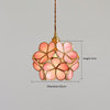 Japanese style glass petal chandelier