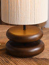 Japanese style solid wood bedroom table lamp