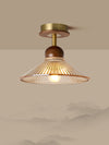 American retro glass corridor ceiling lamp