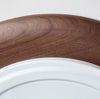 Ultra-thin walnut bedroom ceiling lamp