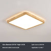 LED solid wood bedroom ceiling lamp