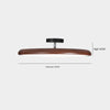 Adjustable walnut color ceiling lamp