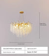 Creative golden tree branch crystal living room bedroom chandelier