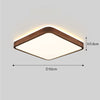 LED solid wood bedroom ceiling lamp