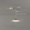 Swing arm flying saucer dining room chandelier