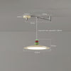 Cream style flying saucer dining room chandelier