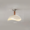 Medieval style eggshell bedroom ceiling lamp