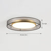 All copper LED living room ceiling lamp