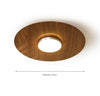 Ultra-thin walnut color aisle ceiling lamp