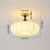 Solid wood fabric bedroom ceiling lamp