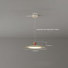 Swing arm flying saucer dining room chandelier