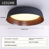 Japanese style wood grain bedroom ceiling lamp