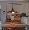 Vintage Wabi-Sabi Style Dining Chandelier