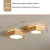 Creative solid wood LED ceiling lamp