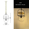 Simple creative glass chandelier