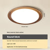 Ultra-thin walnut bedroom ceiling lamp