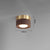 Retro solid wood corridor LED ceiling light