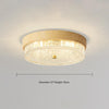 American retro round glass bedroom ceiling lamp