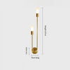 Creative long strip double head wall lamp