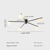 All-copper creative magic bean glass living room ceiling lamp