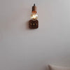 Retro rotatable bedside wall lamp