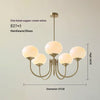 Cream Bauhaus Glass Chandelier