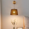 Japanese style all-copper solid wood wall lamp