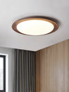 Ultra-thin walnut bedroom ceiling lamp