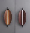 Creative Leaves walnut wood grain wall lamp