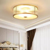 Copper bedroom ceiling lamp