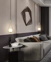 Creative personality bedside glass chandelier