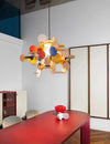 Colorful solid wood creative chandelier