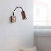 Retro rotatable bedside wall lamp