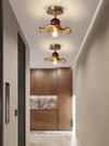 American retro glass corridor ceiling lamp