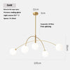 Geometric line molecular magic beans chandelier