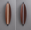 Creative Leaves walnut wood grain wall lamp