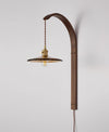 Medieval wabi-sabi style brass retro Nordic study living room bedroom bedside bathroom restaurant corridor wall lamp