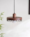 Medieval style solid wood rattan chandelier