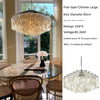 French style living room shell chandelier