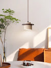 Vintage solid wood yellow travertine bedroom bedside chandelier