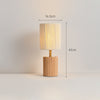 Japanese style solid wood bedroom table lamp