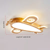 Solid wood aircraft ceiling lamp