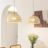 Original wood cream style rattan chandelier