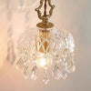 Copper Vintage Crystal Glass Chandelier