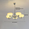 French style Bauhaus glass chandelier